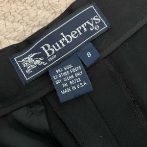 Burberry High Rise Black Trousers